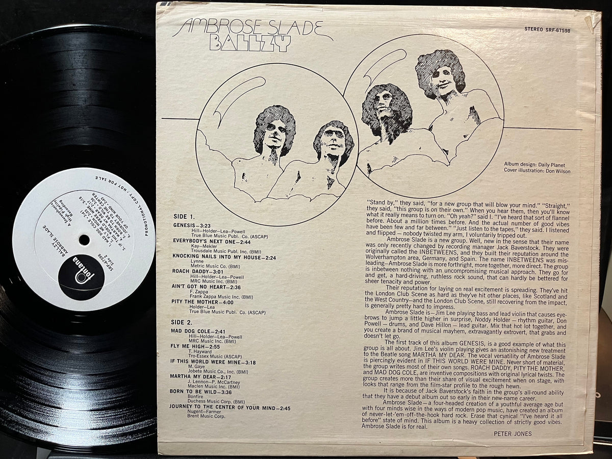 Ambrose Slade - Ballzy (VINYL LP FONTANA SRF 67598 1969) | USED Near Mint- (NM-) Excellent (EX)-Music History