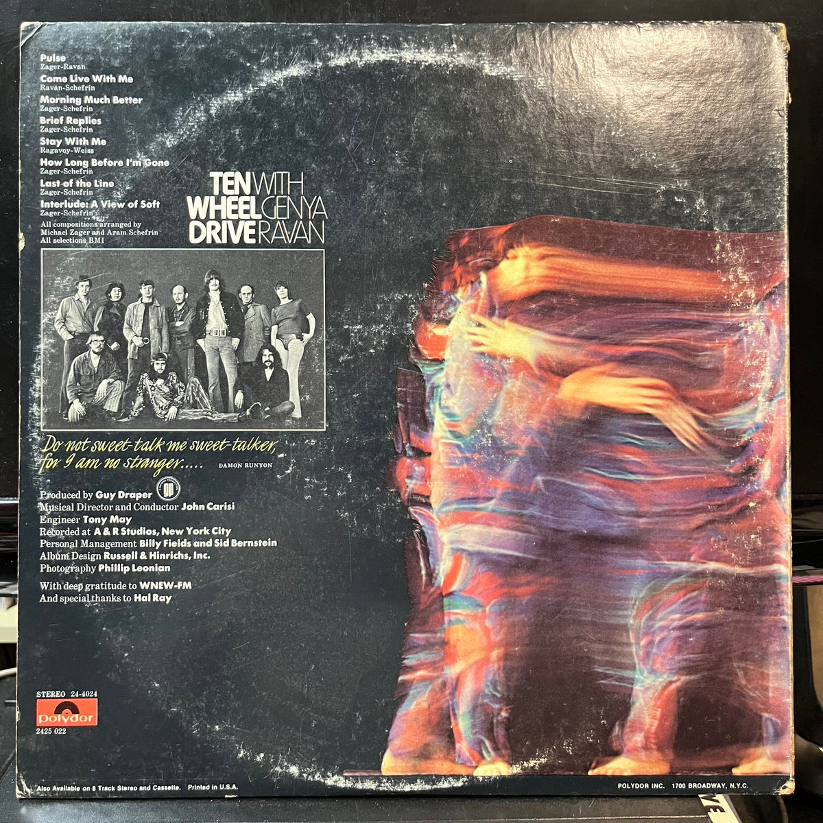 Ten Wheel Drive With Genya Ravan - Brief Replies (VINYL LP POLYDOR 2425 022 1970) | USED Near Mint (NM or M-) Very Good Plus (VG+)-Music History