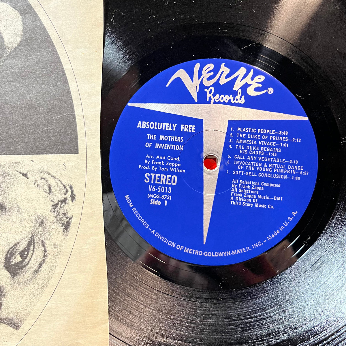The Mothers Of Invention - Absolutely Free (VINYL LP VERVE V6-5013 1967) | Near Mint (NM or M-) Very Good Plus (VG+)-Music History