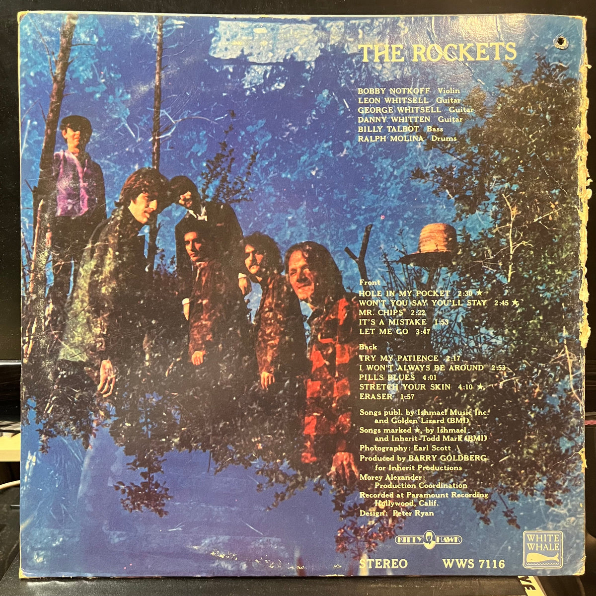 The Rockets - The Rockets (VINYL LP WHITE WHALE WWS 7116 1968) | Near Mint (NM or M-) Very Good (VG)-Music History