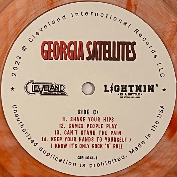 The Georgia Satellites - Lightnin' In A Bottle (The Official Live Album)(2xVINYL COLOR) | Mint (M) Mint (M)-Music History