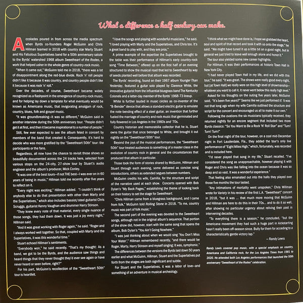 Celebrate The 50th Anniversary Of ... Sweetheart Of The Rodeo: Live! | Mint (M) Mint (M)-Music History