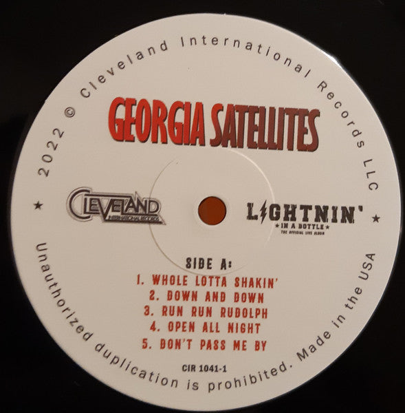 The Georgia Satellites - Lightnin' In A Bottle (The Official Live Album)(2xVINYL) | Mint (M) Mint (M)-Music History