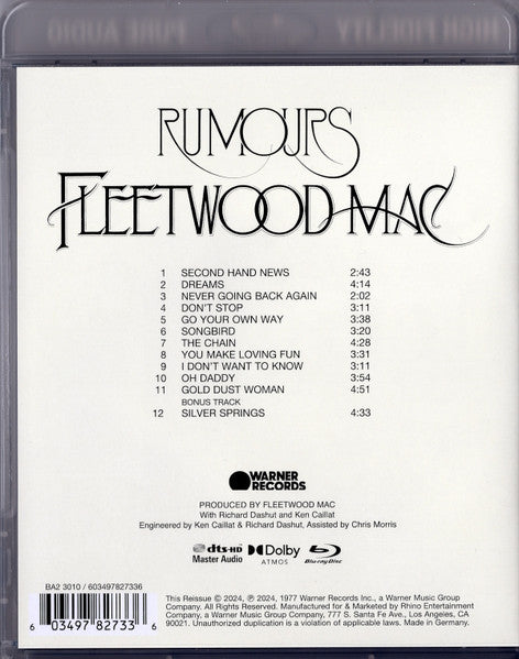 Fleetwood Mac - Rumours (BLU-RAY DISC) |-Music History
