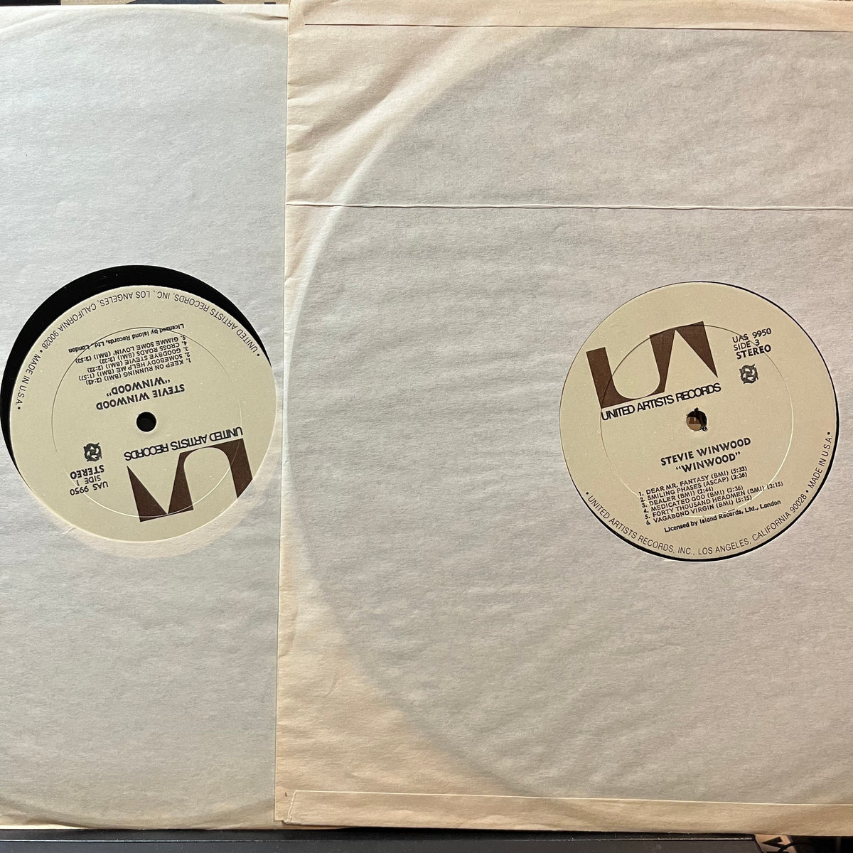 Steve Winwood - Winwood (VINYL 2xLP UNITED ARTISTS UAS-9950 1971) | Excellent+ (EX+) Excellent (EX)-Music History
