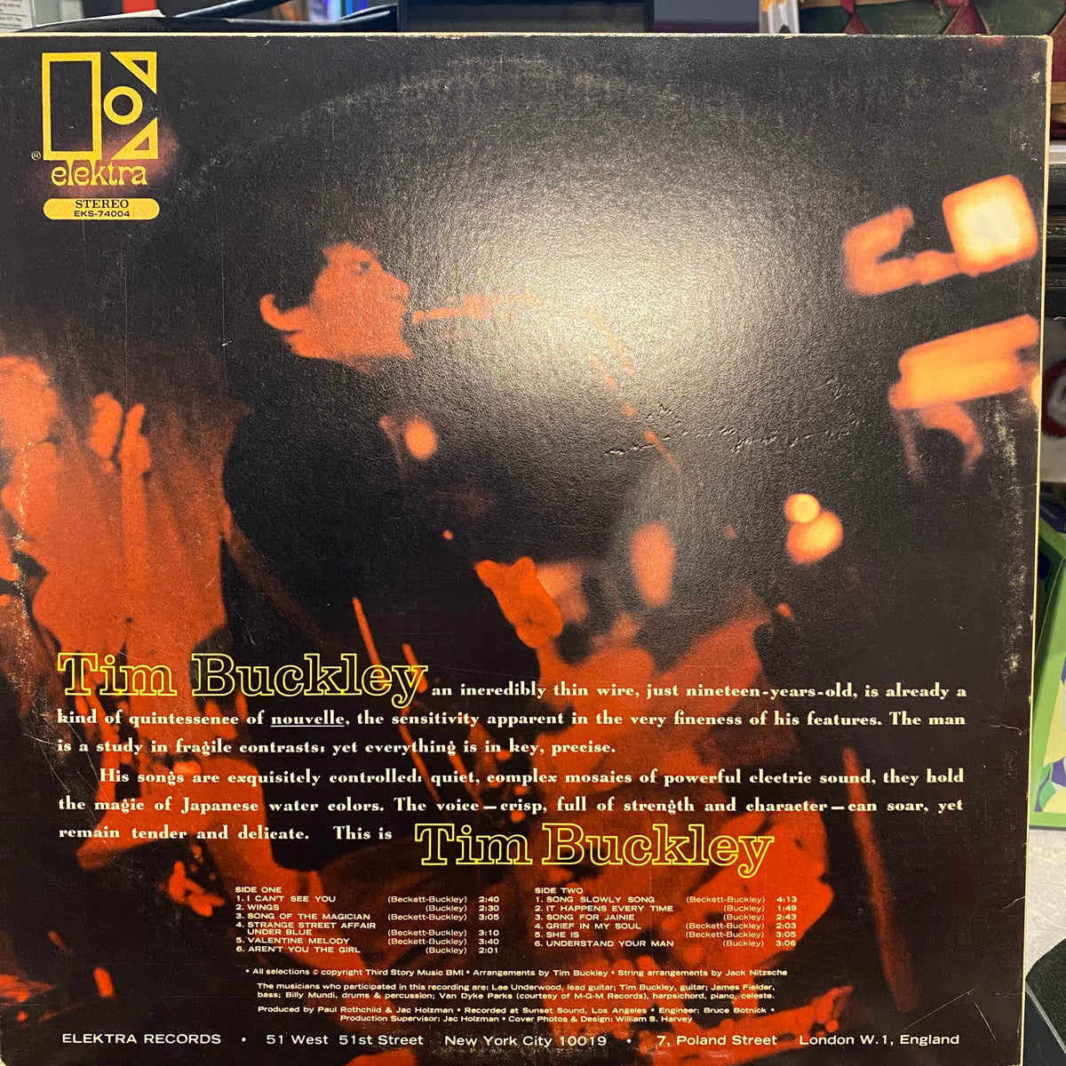Tim Buckley - Tim Buckley | Excellent (EX) Excellent (EX)-Music History
