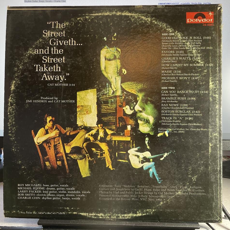 Cat Mother And The All-Night Newsboys - The Street Giveth.. And The Street Taketh Away (VINYL) | Excellent+ (EX+) Very Good Plus (VG+)-Music History
