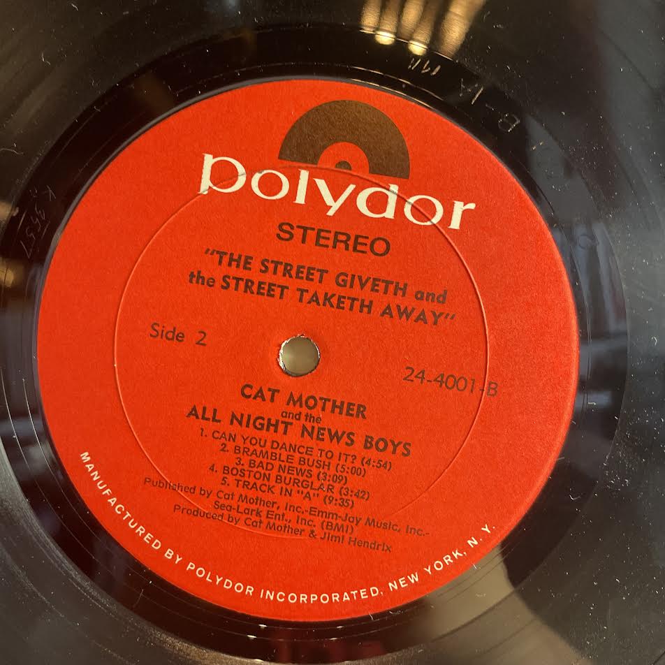 Cat Mother And The All-Night Newsboys - The Street Giveth.. And The Street Taketh Away (VINYL) | Excellent+ (EX+) Very Good Plus (VG+)-Music History