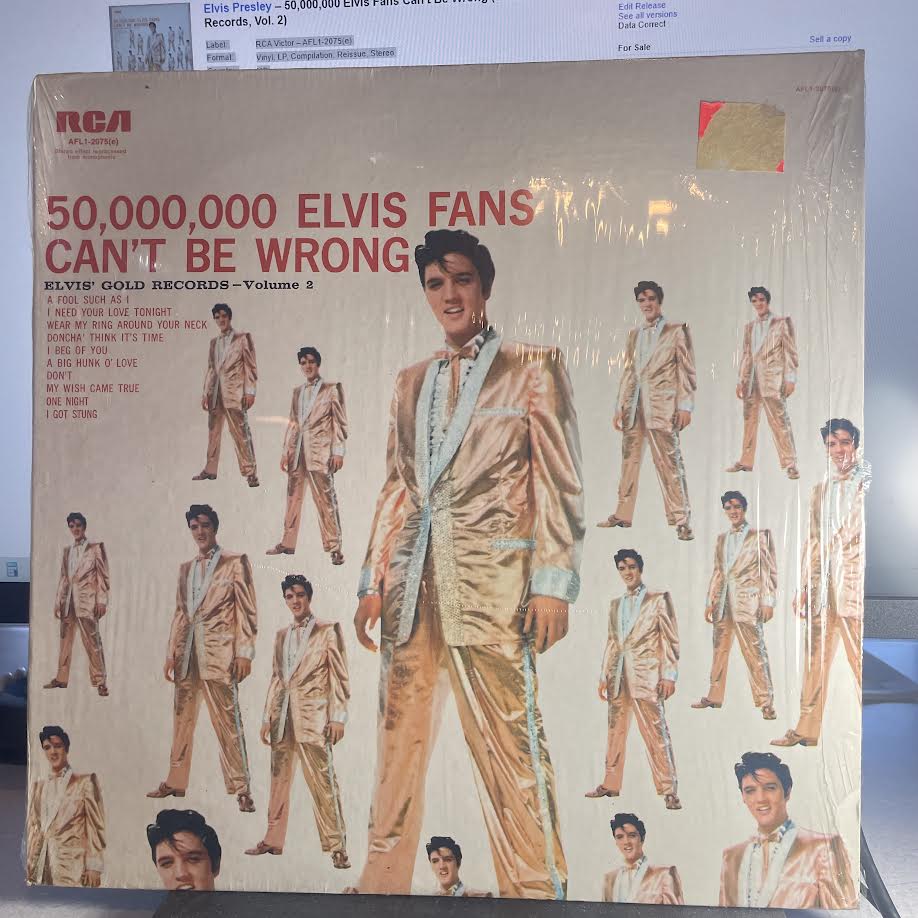 Elvis Presley - 50,000,000 Elvis Fans Can't Be Wrong (Elvis' Gold Records, Vol. 2) (VINYL) | Excellent (EX) Near Mint (NM)-Music History