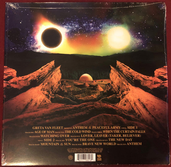 Greta Van Fleet - Anthem Of The Peaceful Army (VINYL LP Lava ‎– B0029246-01, Republic Records ‎– B0029246-01) | USED Excellent (EX) Near Mint (NM)-Music History