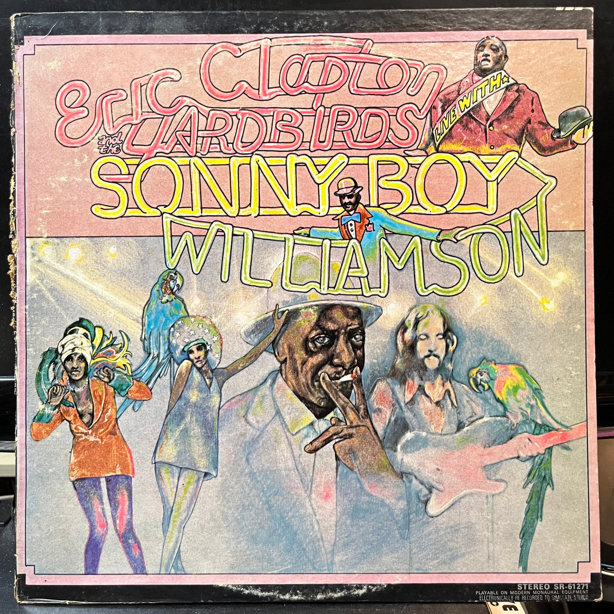 Eric Clapton and The Yardbirds With Sonny Boy Will - Eric Clapton And The Yardbirds Live With Sonny Boy Williamson (VINYL LP MERCURY SR-61271 1970) | Excellent (EX) Very Good (VG)-Music History