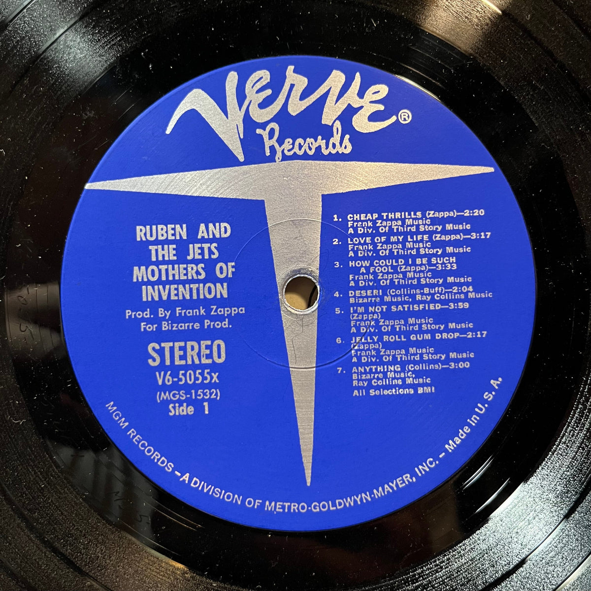 The Mothers Of Invention - Cruising With Ruben & The Jets (VINYL LP VERVE V6-5055-X 1968) | Excellent (EX) Very Good (VG)-Music History