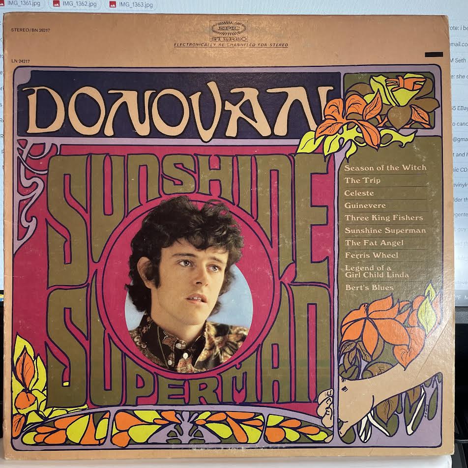 Donovan - Sunshine Superman (VINYL) | Excellent (EX) Excellent+ (EX+)-Music History