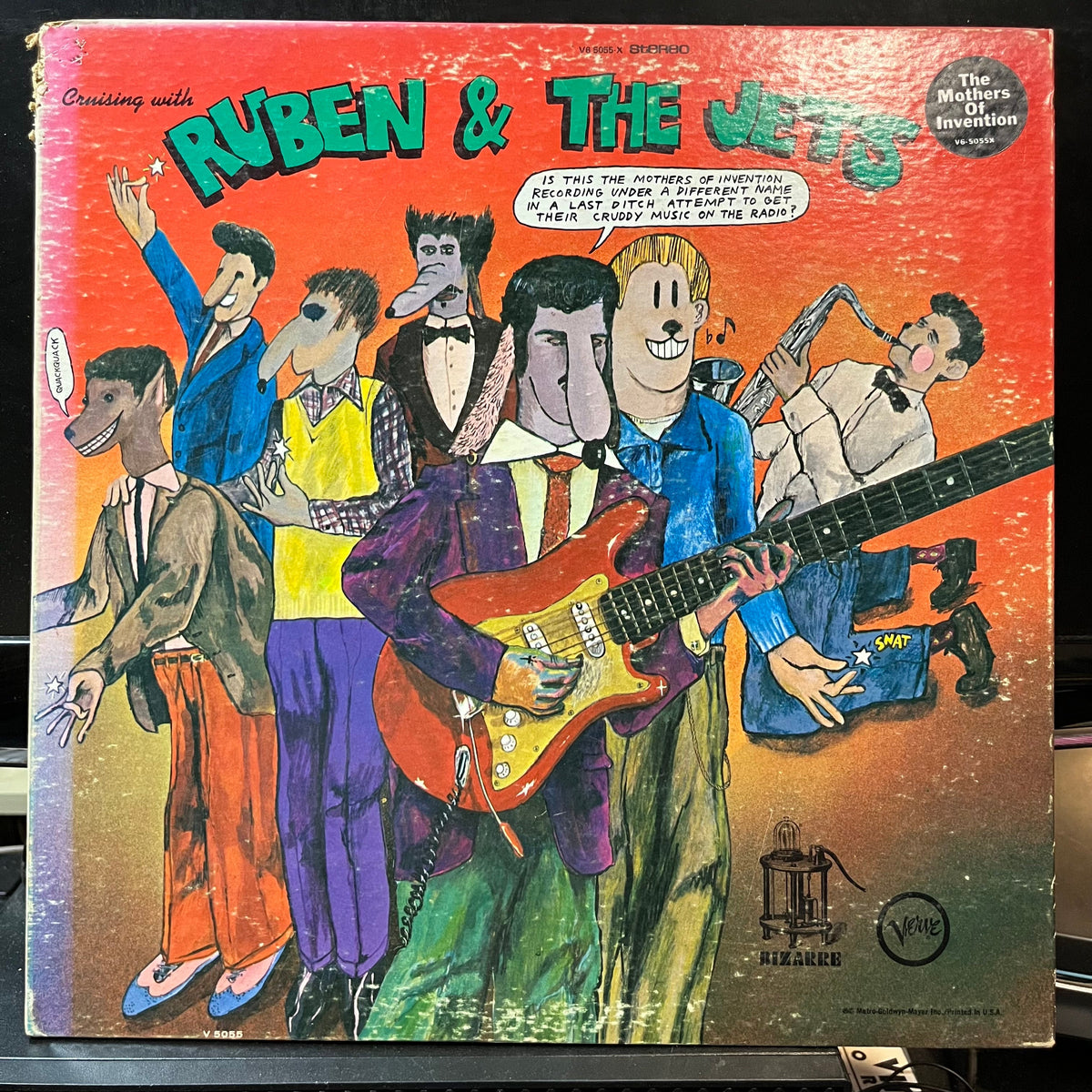 The Mothers Of Invention - Cruising With Ruben & The Jets (VINYL LP VERVE V6-5055-X 1968) | Excellent (EX) Very Good (VG)-Music History