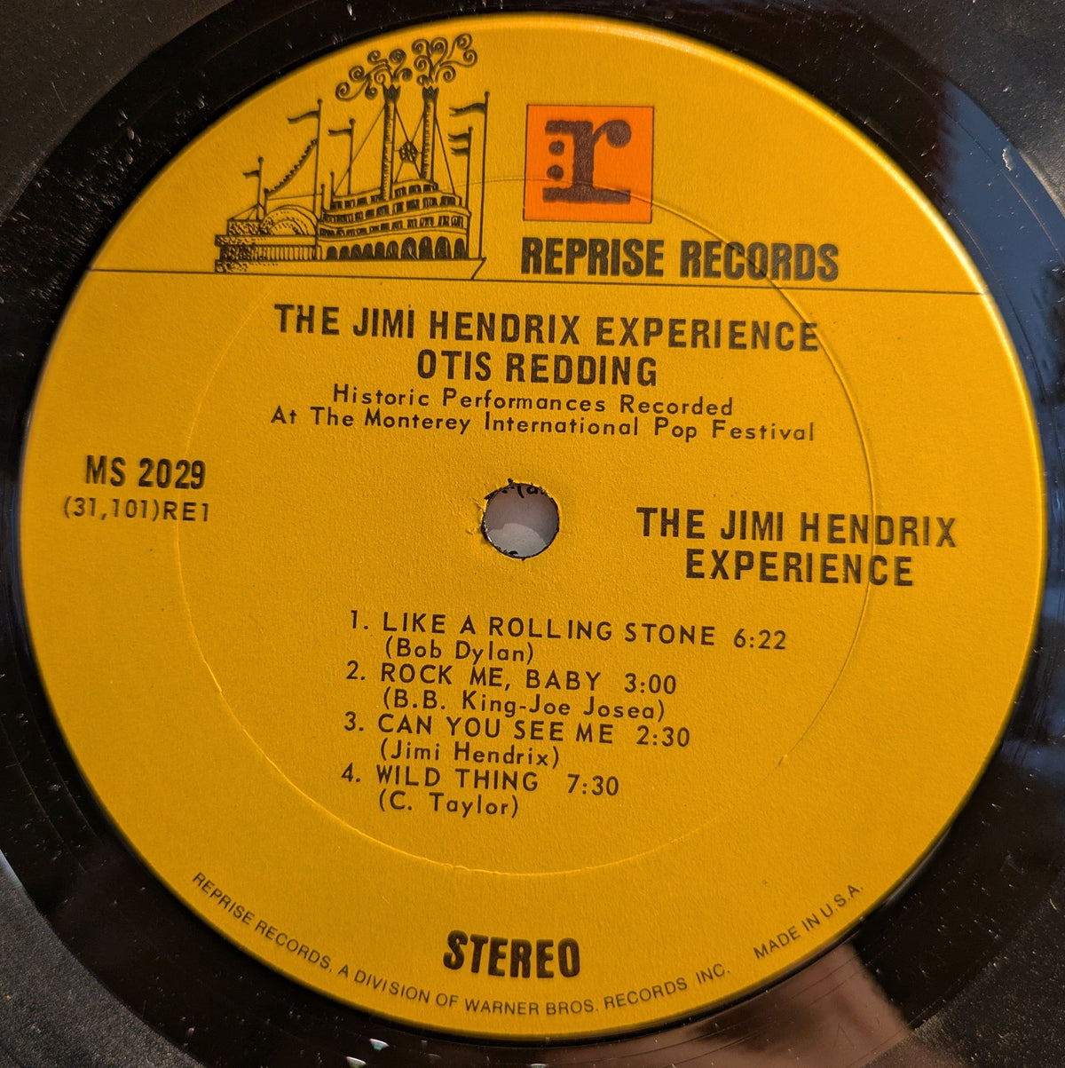 Otis Redding - Historic Performances Recorded At The Monterey International Pop Festival (VINYL) | Near Mint (NM) Very Good Plus (VG+)-Music History