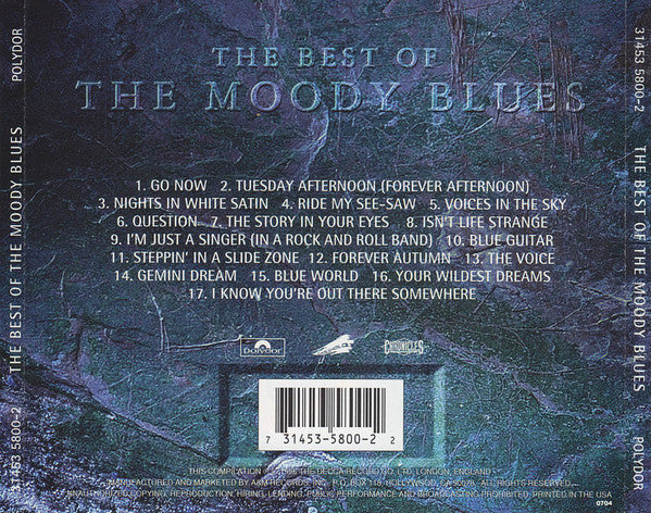 The Moody Blues - The Best Of The Moody Blues (CD) | Near Mint (NM) Near Mint (NM)-Music History