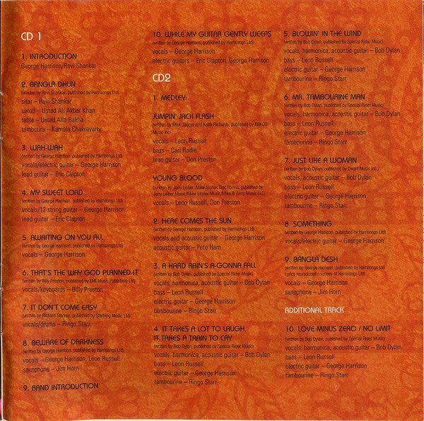 George Harrison - George Harrison And Friends - The Concert For Bangladesh (2xCD BOX) | Near Mint (NM) Near Mint (NM)-Music History