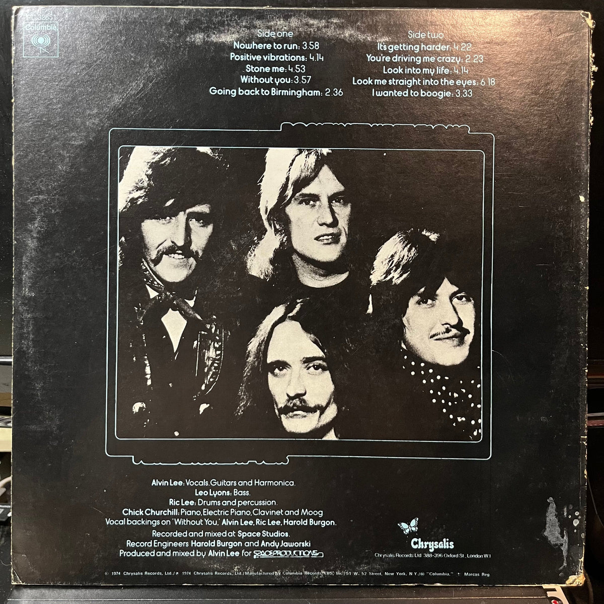 Ten Years After - Positive Vibrations (VINYL LP CHRYSALIS PC 32851 1974) | USED Near Mint (NM or M-) Very Good (VG)-Music History