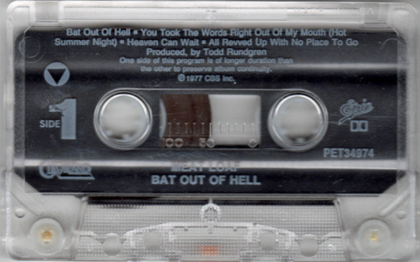 Meat Loaf - Bat Out Of Hell (CASSETTE) | Near Mint (NM) Near Mint (NM)-Music History
