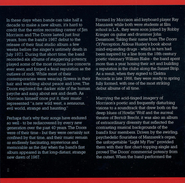 The Doors - The Very Best Of The Doors (CD CANADA) | Near Mint (NM) Near Mint (NM)-Music History