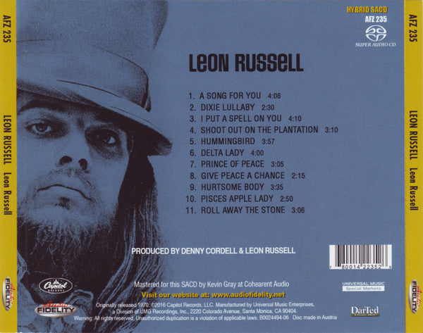 Leon Russell - Leon Russell *HYBRID SACD/NUMBERED* | Near Mint (NM) Near Mint (NM)-Music History