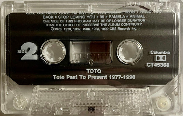 Toto - Past To Present 1977-1990 *CASSETTE* | Near Mint (NM) Near Mint (NM)-Music History