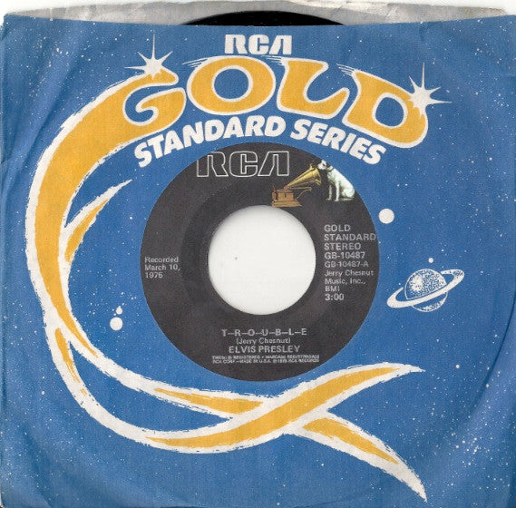 Elvis Presley - T-R-O-U-B-L-E / Mr. Songman | Near Mint (NM) Near Mint (NM)-Music History