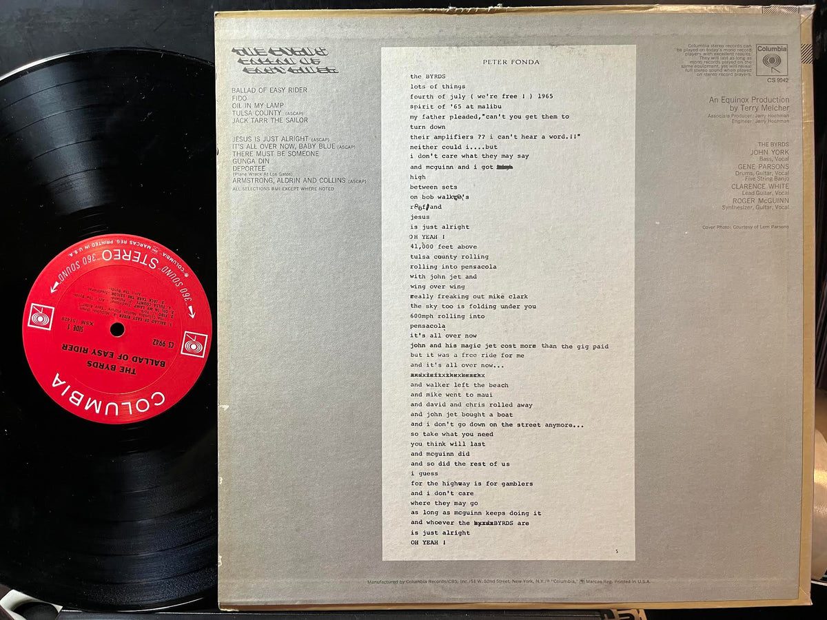 The Byrds - Ballad Of Easy Rider (VINYL) | Near Mint (NM) Excellent (EX)-Music History