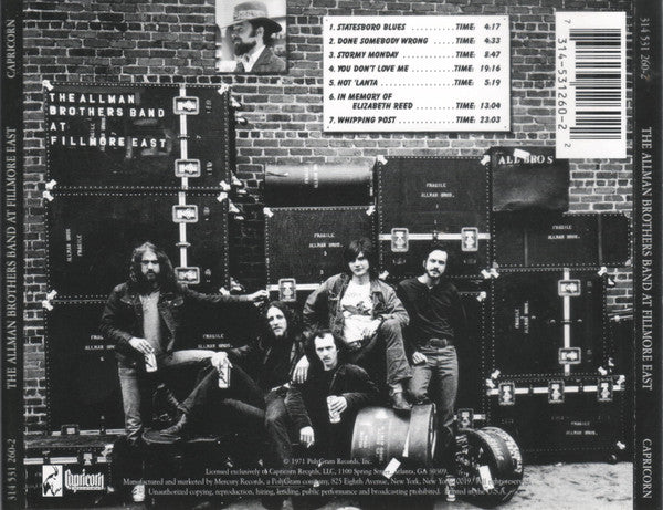 The Allman Brothers Band - The Allman Brothers Band At Fillmore East (CD) | Near Mint (NM) Near Mint (NM)-Music History