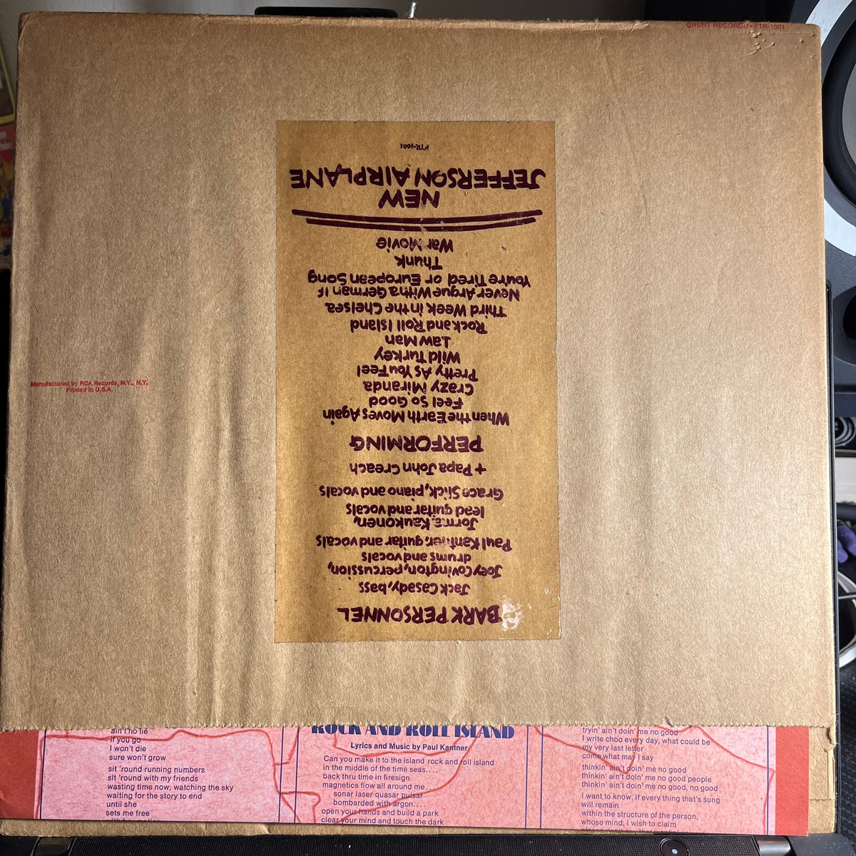 Jefferson Airplane - Bark *PAPER BAG* | Near Mint (NM) Near Mint (NM)-Music History