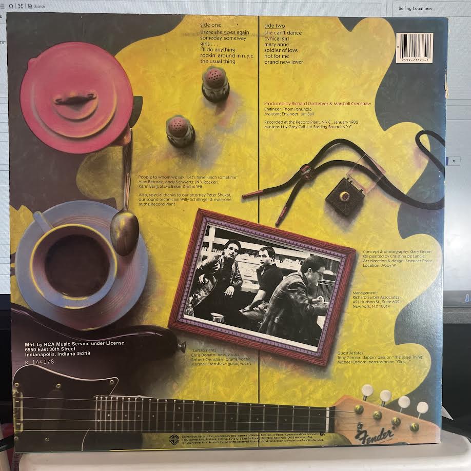 Marshall Crenshaw - Marshall Crenshaw (VINYL) | Near Mint (NM) Excellent+ (EX+)-Music History