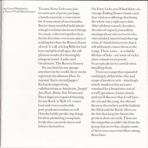 The Rolling Stones - Forty Licks (2xCD Rolling Stones Records – 724381337820) | USED Near Mint (NM or M-) Near Mint (NM)-Music History