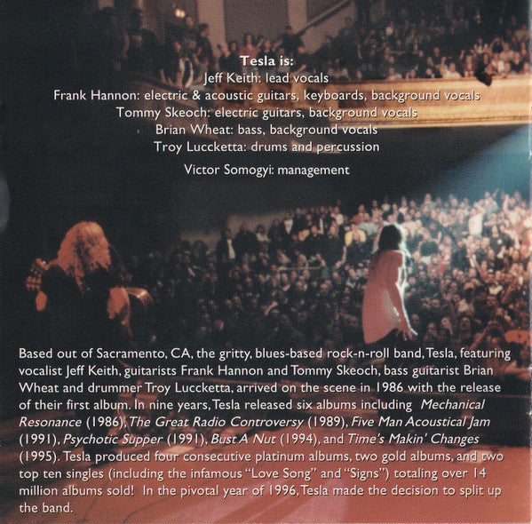 Tesla - Standing Room Only (CD) | Near Mint (NM or M-) Near Mint (NM)-Music History