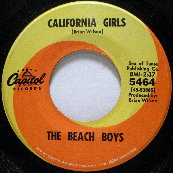 The Beach Boys - California Girls / Let Him Run Wild | Near Mint (NM) Near Mint (NM)-Music History