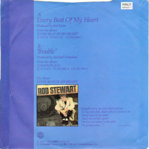 Rod Stewart - Every Beat Of My Heart *7"* | Near Mint (NM) Near Mint (NM)-Music History