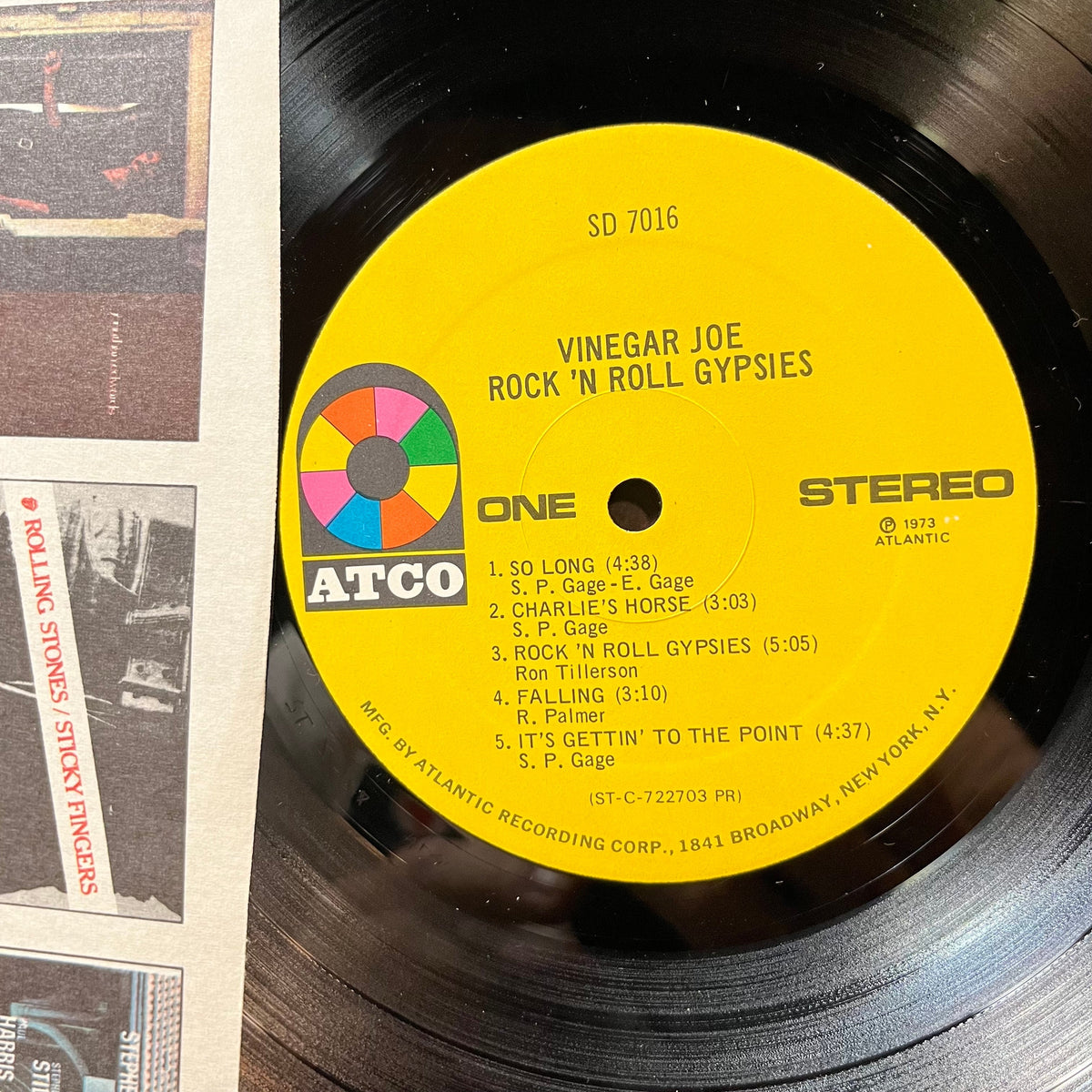Vinegar Joe - Rock 'N Roll Gypsies (VINYL LP ATCO SD 7016 1973) | USED Near Mint (NM or M-) Very Good (VG)-Music History