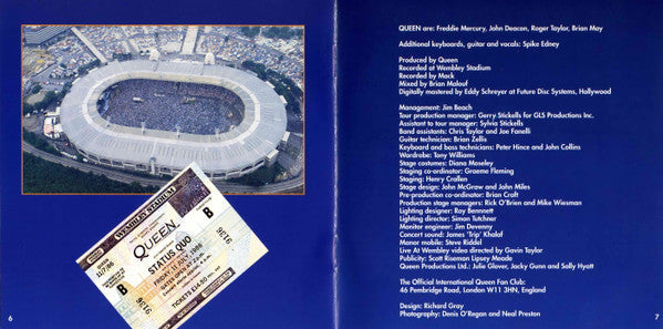 Queen - Live At Wembley '86 (2xCD) | Near Mint (NM) Excellent+ (EX+)-Music History