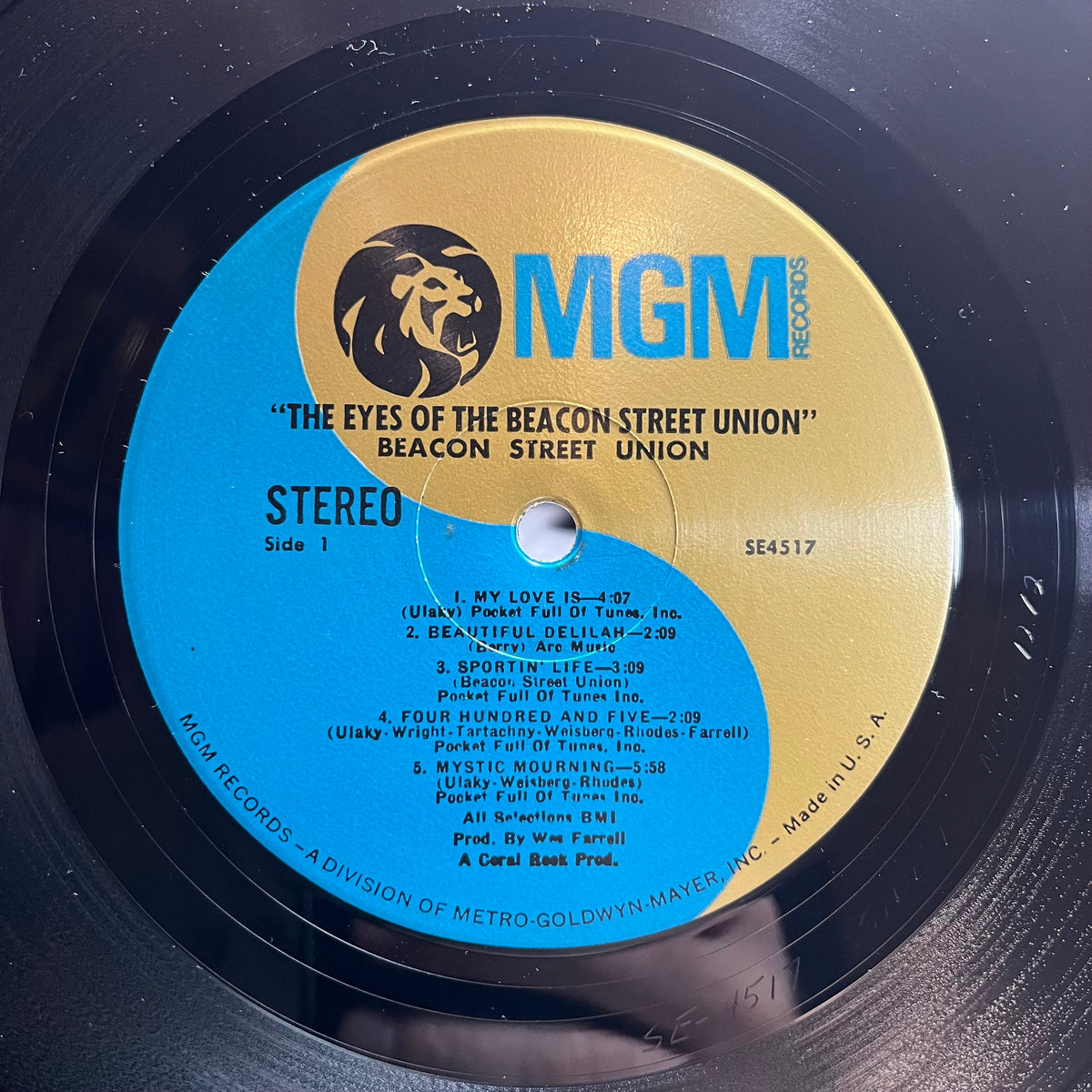 Beacon Street Union - The Eyes Of The Beacon Street Union (VINYL) | Near Mint (NM) Near Mint (NM)-Music History