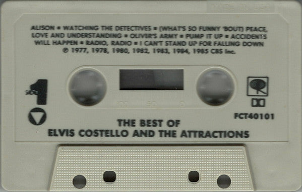 Elvis Costello & The Attractions - The Best Of Elvis Costello And The Attractions *CASSETTE* | Near Mint (NM) Near Mint (NM)-Music History