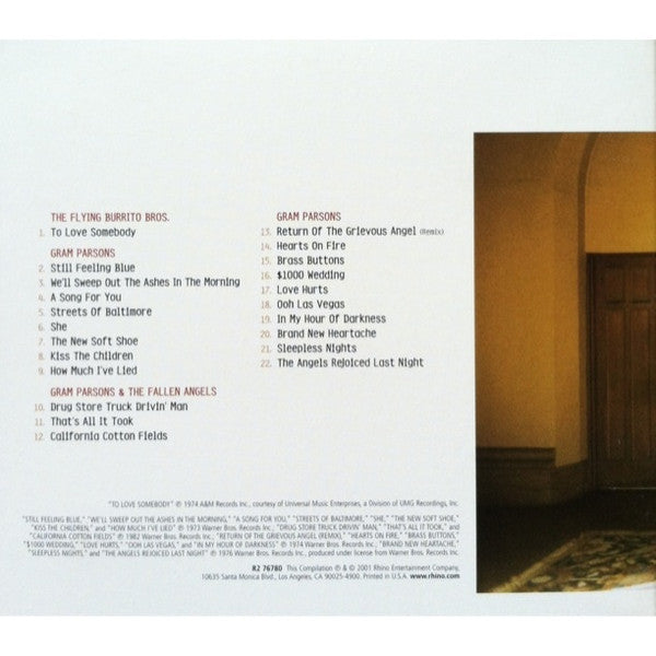 Gram Parsons - Sacred Hearts & Fallen Angels: The Gram Parsons Anthology (2x CD BOX) | Near Mint (NM) Near Mint (NM)-Music History