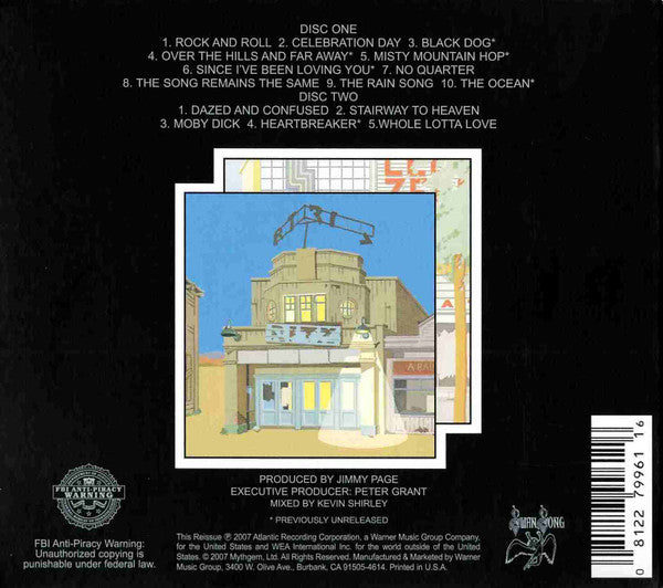 Led Zeppelin - The Soundtrack From The Film "The Song Remains The Same" (2xCD Swan Song ‎– R2 328252) | USED Near Mint (NM or M-) Excellent (EX)-Music History