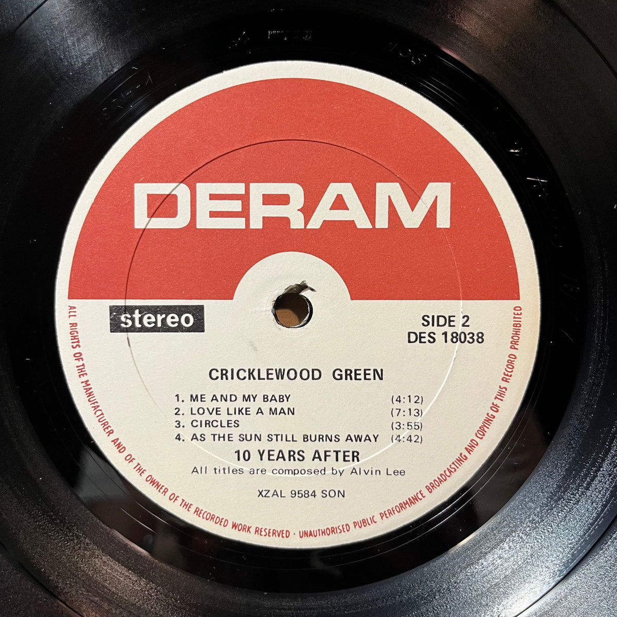 Ten Years After - Cricklewood Green (VINYL LP DERAM DES 18038 1970) | USED Near Mint (NM or M-) Very Good Plus (VG+)-Music History