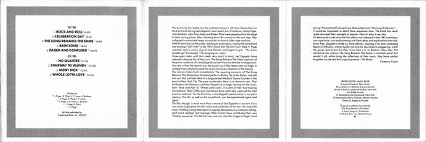 Led Zeppelin - The Soundtrack From The Film The Song Remains The Same (2xCD) | Near Mint (NM) Near Mint (NM)-Music History