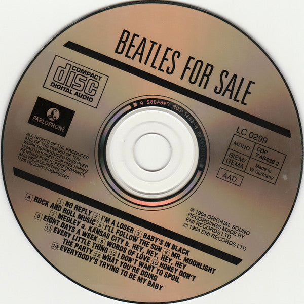 The Beatles - Beatles For Sale *CD-GERMANY* | Near Mint (NM) Near Mint (NM)-Music History