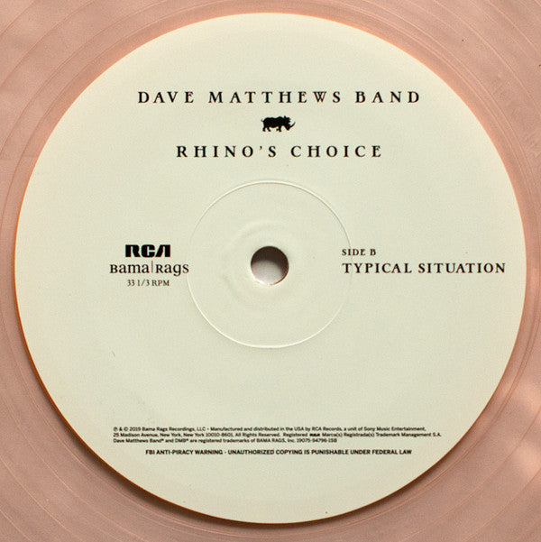 Dave Matthews Band - Rhino's Choice *TARGET/ROSE COLOR* | Near Mint (NM) Near Mint (NM)-Music History