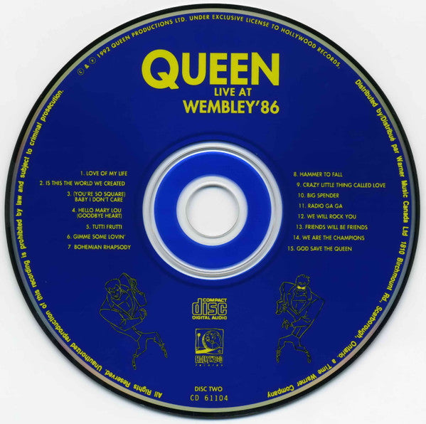 Queen - Live At Wembley '86 (2xCD) | Near Mint (NM) Excellent+ (EX+)-Music History