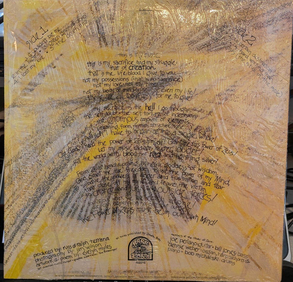 Power Of Zeus - The Gospel According To Zeus (VINYL) | Near Mint (NM) Near Mint (NM)-Music History