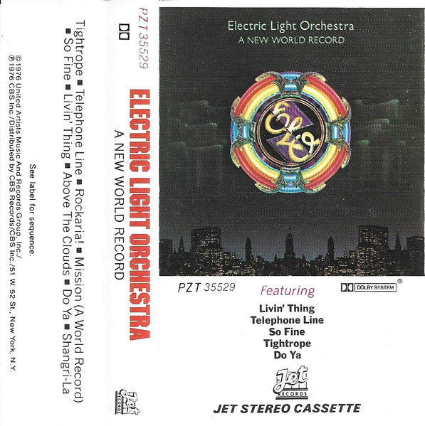 Electric Light Orchestra - A New World Record *CASSETTE* | Near Mint (NM) Near Mint (NM)-Music History