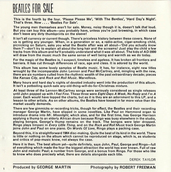 The Beatles - Beatles For Sale *CD-GERMANY* | Near Mint (NM) Near Mint (NM)-Music History
