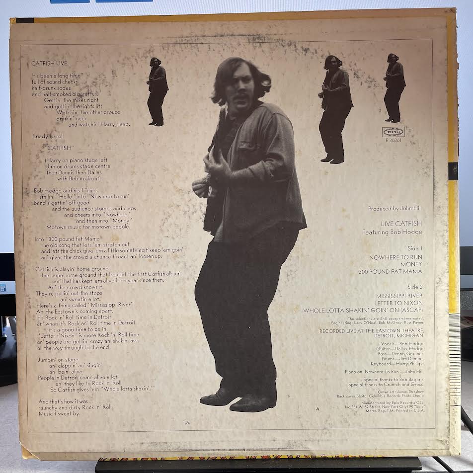 Catfish (6) - Live Catfish (VINYL) | Near Mint (NM) Very Good Plus (VG+)-Music History